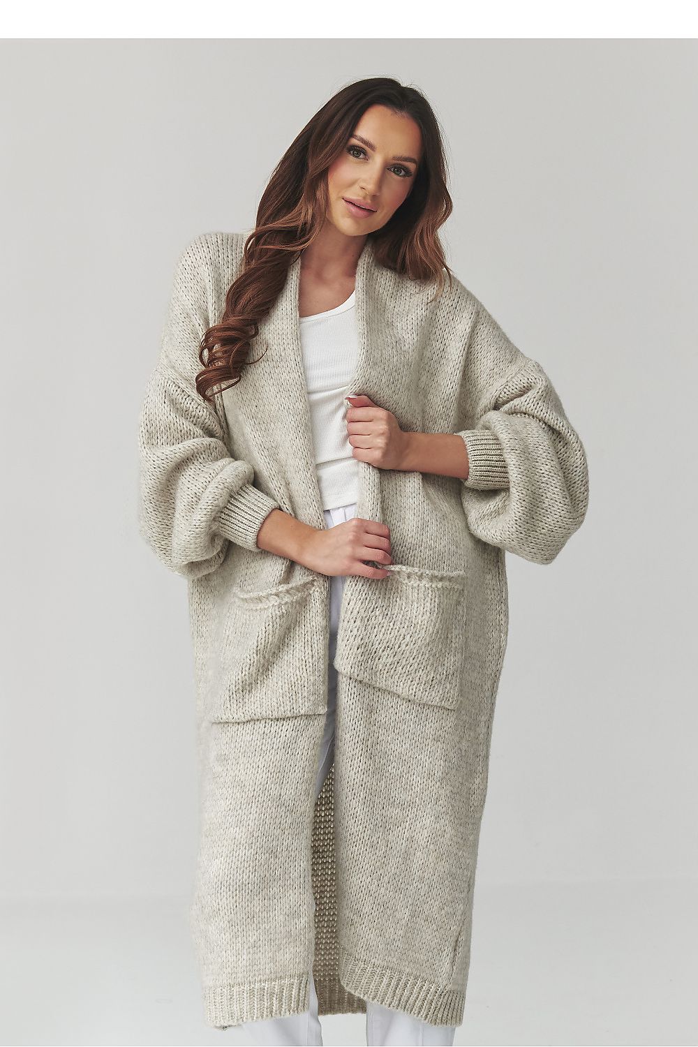 Cardigan model 231017 Makadamia